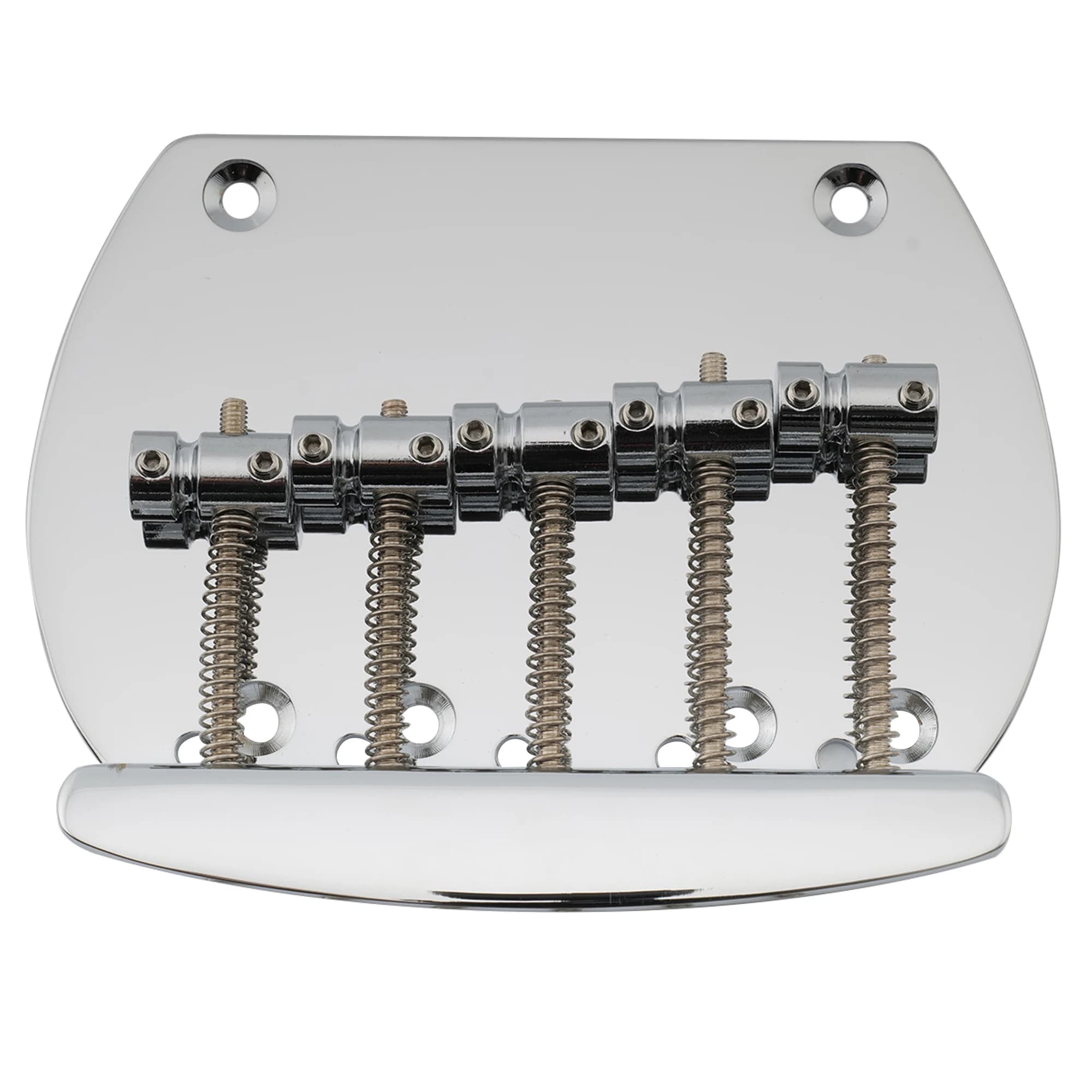 Musiclily Pro 64 mm (2-33/64 pouces) pont de basse à 5 cordes en acier à double charge pour basse de