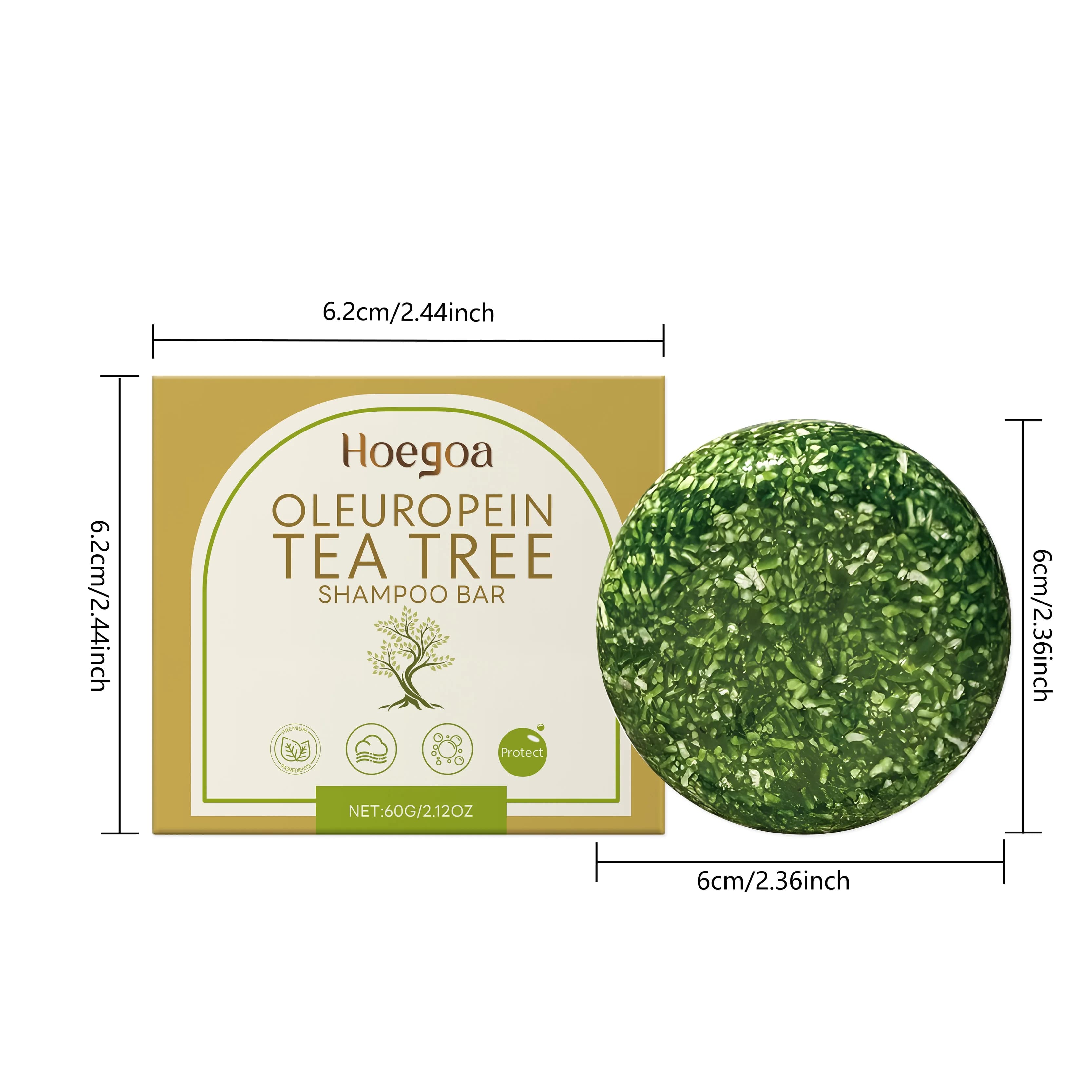 Barre de shampoing anti-pelliculaire à base de plantes, huile d'arbre à thé douce, Essence, contrôle
