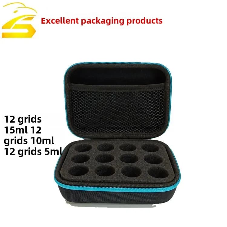 Boîte de stockage d'huiles essentielles Portable, 12 compartiments, boîte d'emballage d'huile de pro