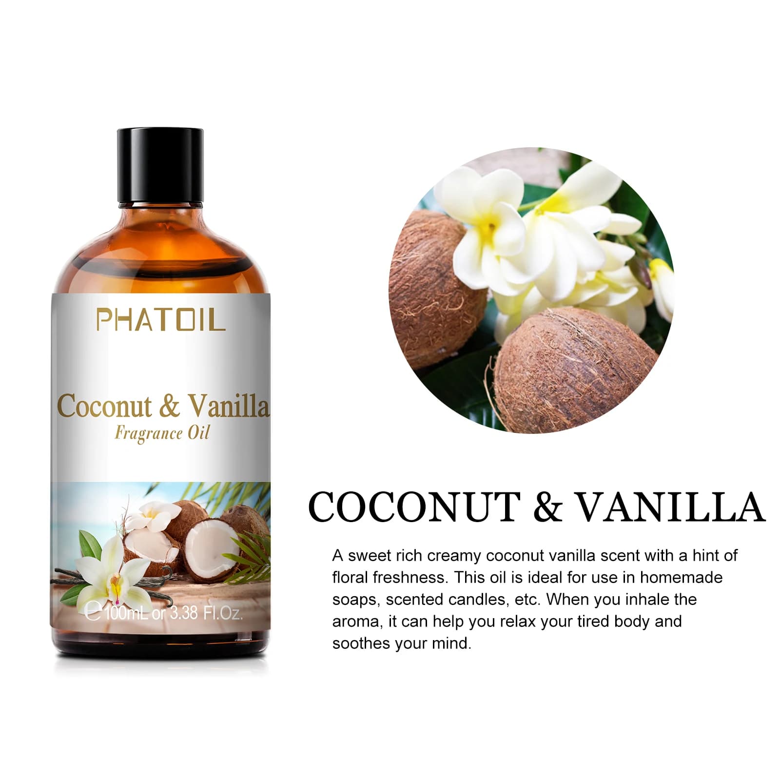 Phatoil 100ml huiles parfumées de myrtille pour bougies fabrication de savon bricolage arôme pêche c