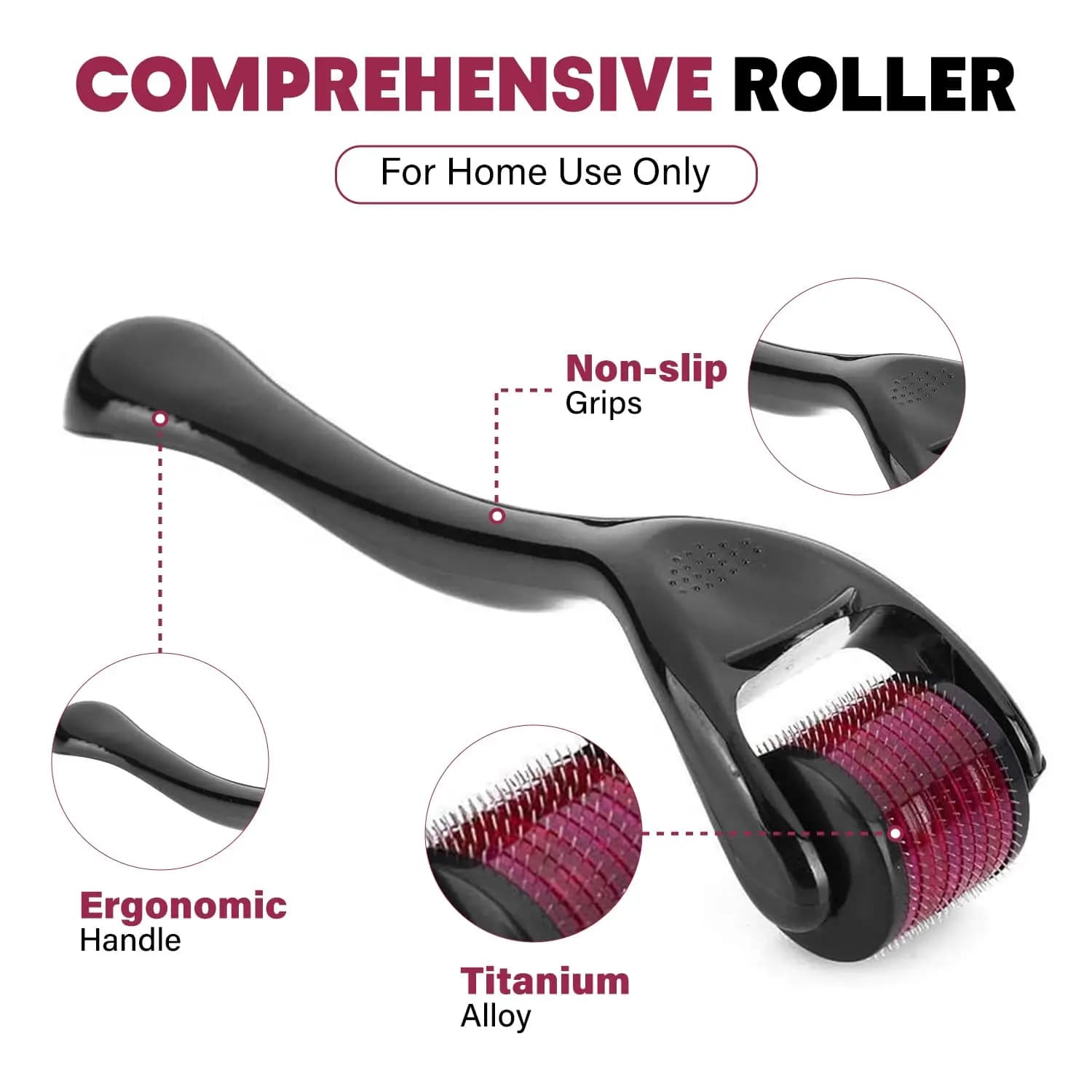 Micro aiguillage 540 rouleau Derma rouleau professionnel titane Dermaroller 0.2/0.25/0.3mm repousse 