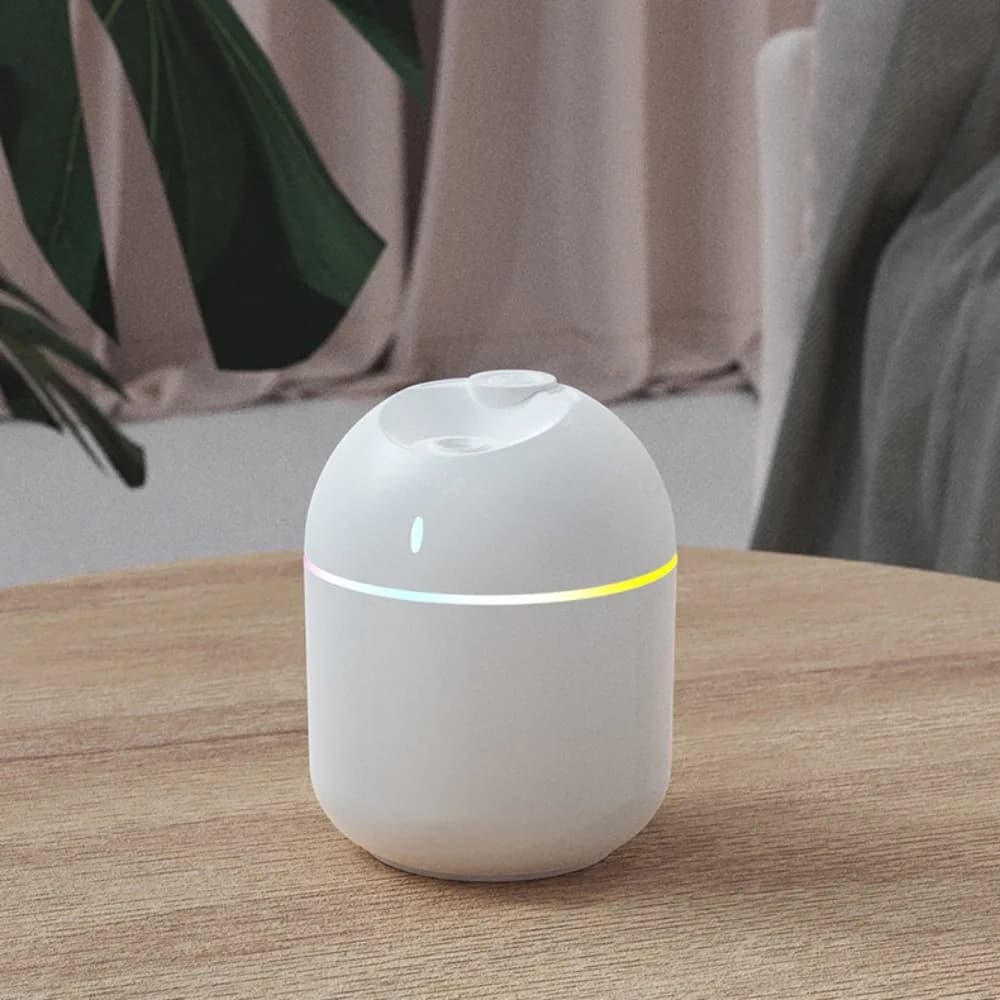 Humidificateur d'air 270ML, diffuseur d'arôme à brume fraîche, veilleuse LED, protection contre la m