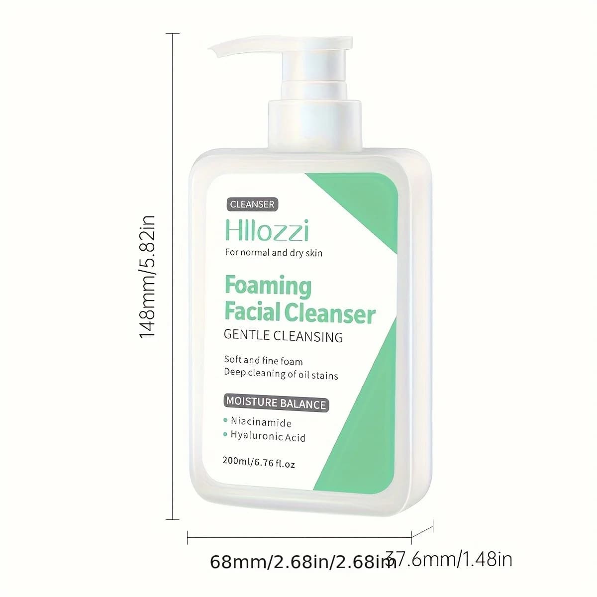 Niacinamide nettoyant pour le visage nettoyage acné contrôle de l'huile dissolvant de points noirs r