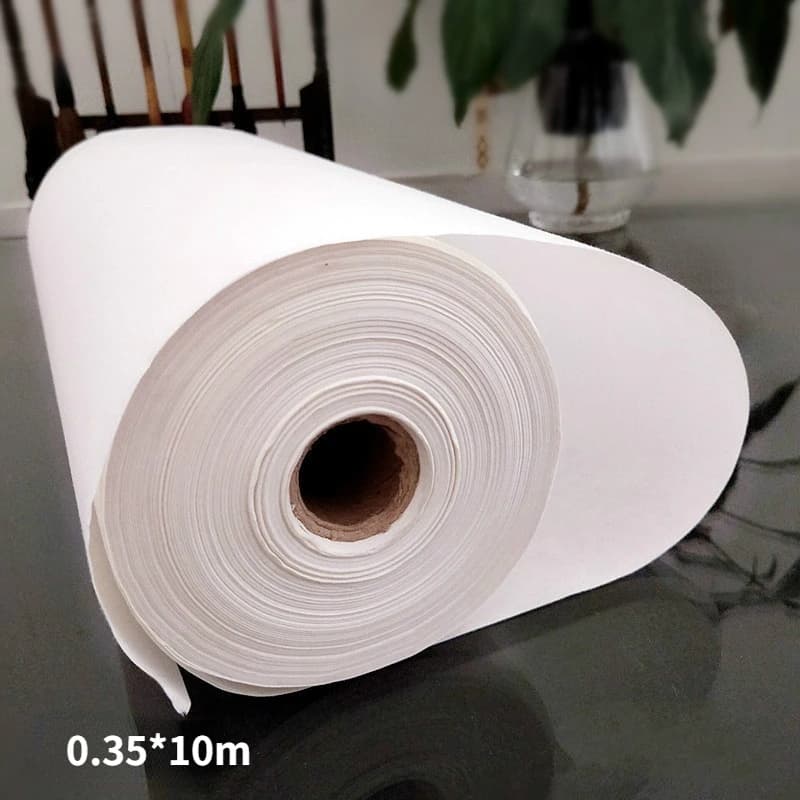 Papier à rouler Xuan, riz brut chinois, Papier pour calligraphie, peinture, semi-mature, blanc, Rijs