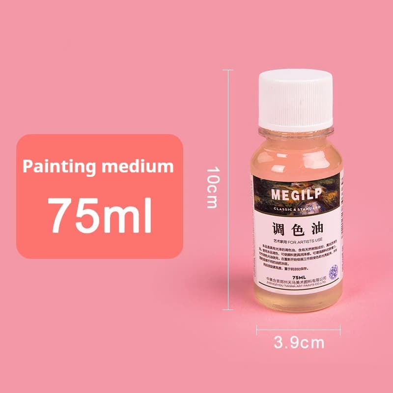 Graines de lin moyennes pour peintures à l'huile, 75/280/500ml, Turpentine inodore/huile de Toner/ré
