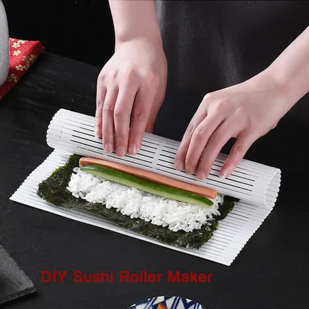 Tapis roulant à Sushi antiadhésif, fabrication de Sushi japonais en plastique, tapis d'assiette à Su