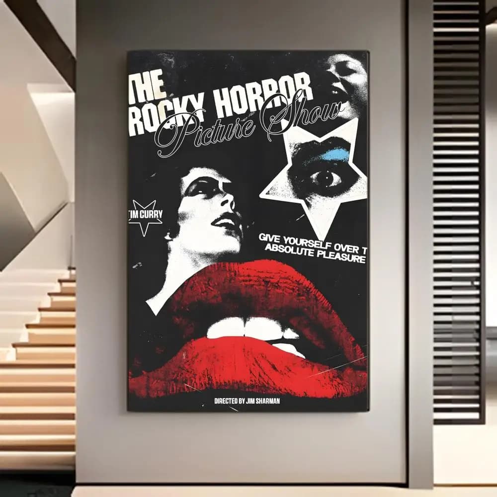 Affiche de film musical culte classique, The Rocky Horror Picture Poster, affiche murale de film amé