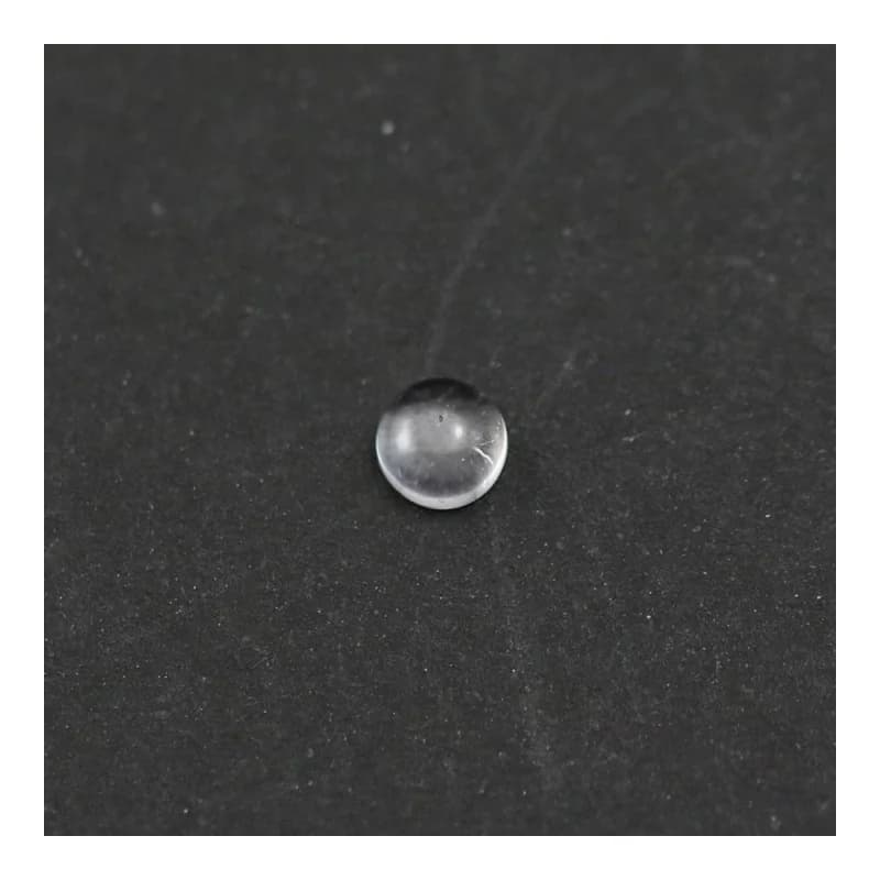 5 pièces de pierres rondes en cristal de roche de 4 à 16 mm, cabochons, pierres en vrac pour la fabrication de bijoux, anneaux, pendentifs, bricolage