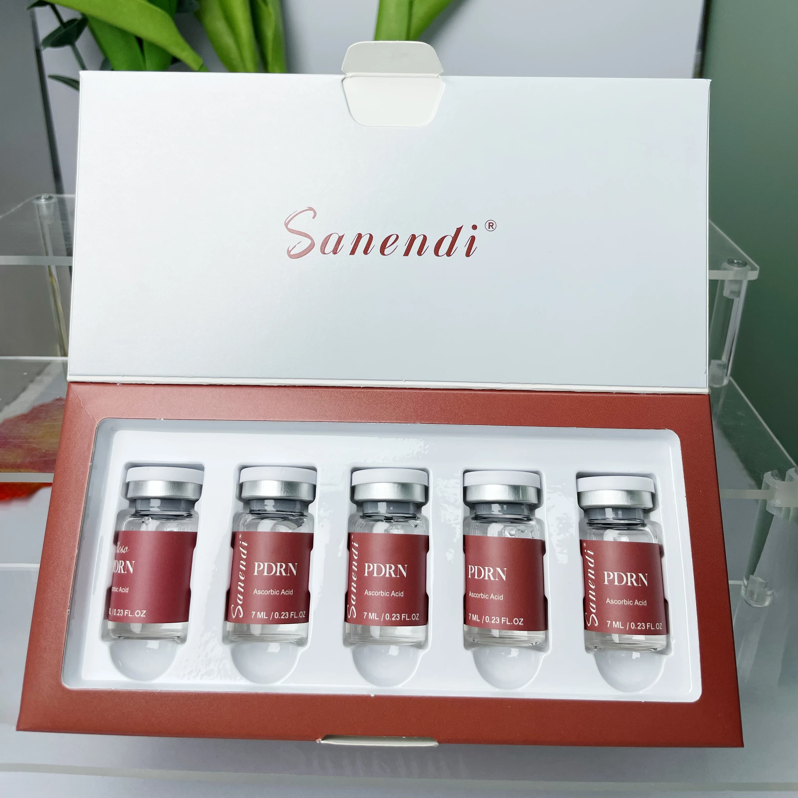 Sérum 6-en-1 PDRN GS-H Acide Hyaluronique Vitamine C Essence Collagène Coréen Soin Hydratant Visage Éclatant