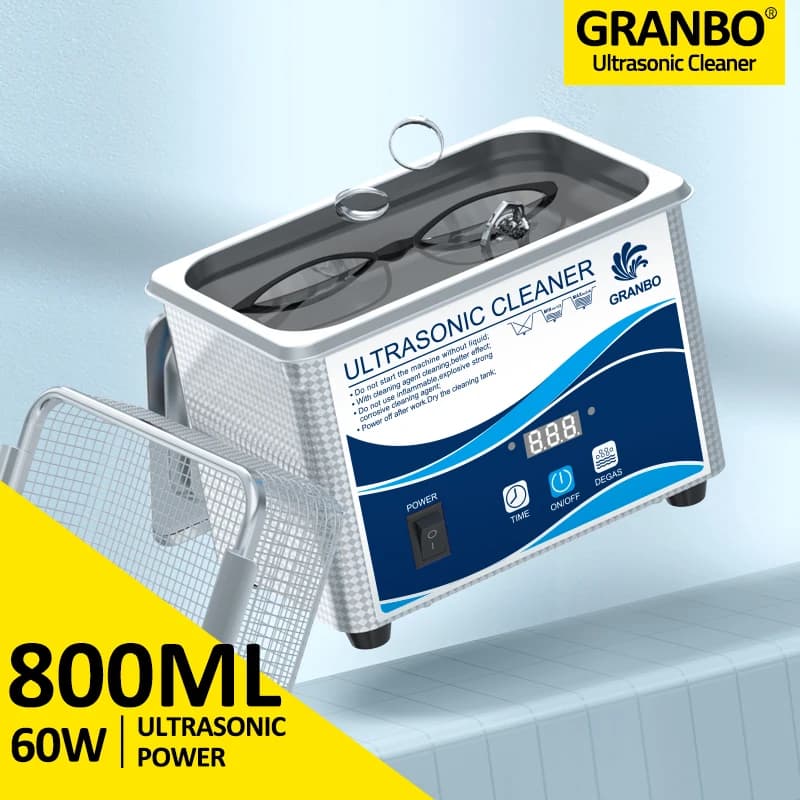 Nettoyeur ultrasonique numérique 60W, bain sonicateur 40KHz, Degas pour or, argent, bijoux, lunettes, collier de Jade, oxydes, rondelle d'huile de rouille