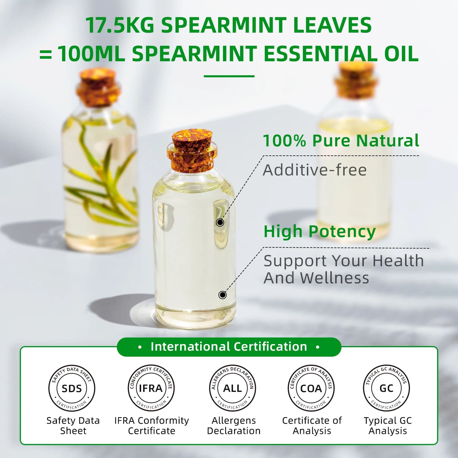 HIQILI huiles essentielles de menthe verte vanille Rose cannelle citron, huile Pure 100ML pour diffuseur, humidificateur, bain de Massage pour soulager les muscles