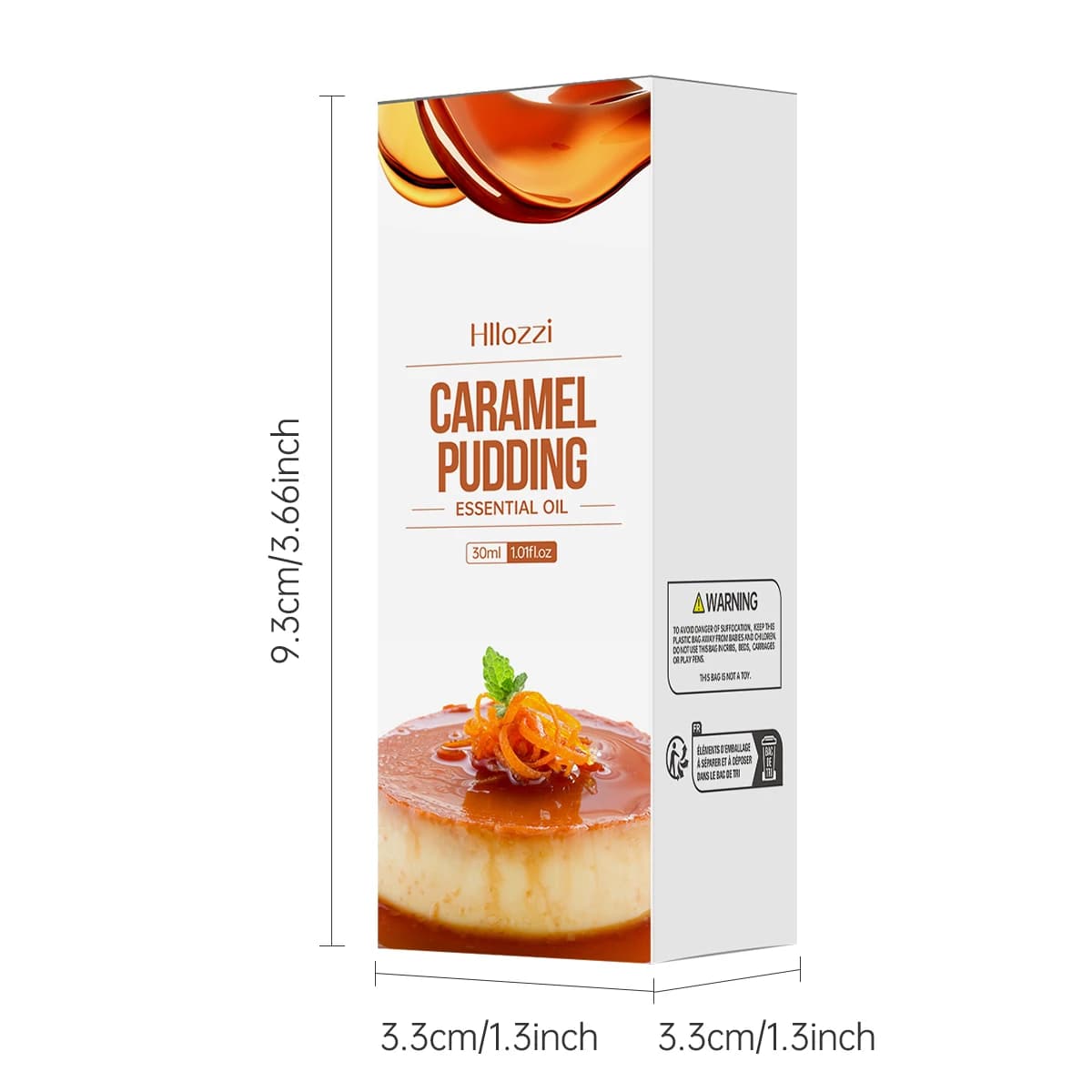 Huile de pouding caramel, parfum bonbon, hydratant longue durée, soin spécial pour l'hiver.