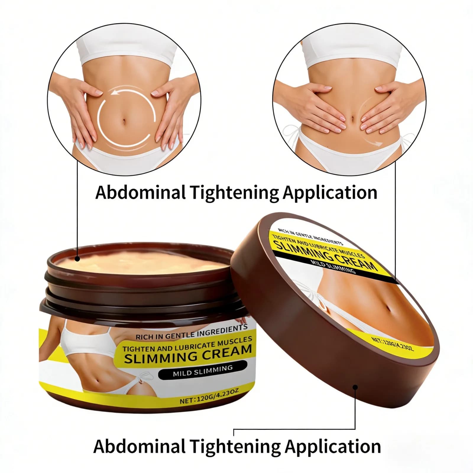 Crème Anti-Cellulite pour Massage Corporel à l'Huile de Rose