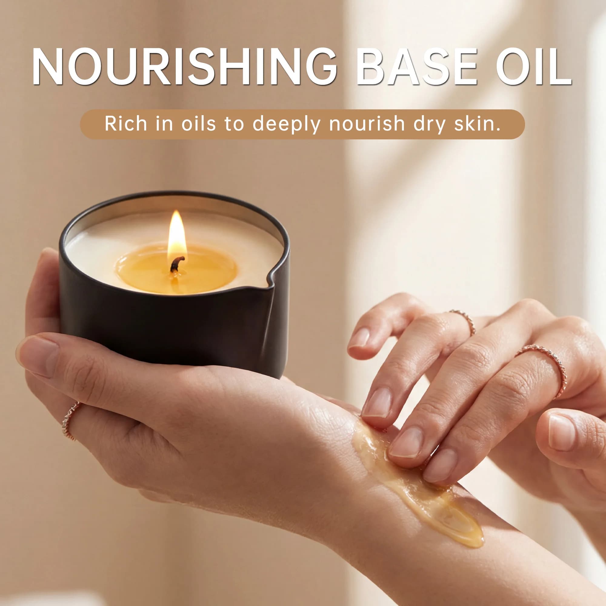 Bougie de massage au géranium 2oz