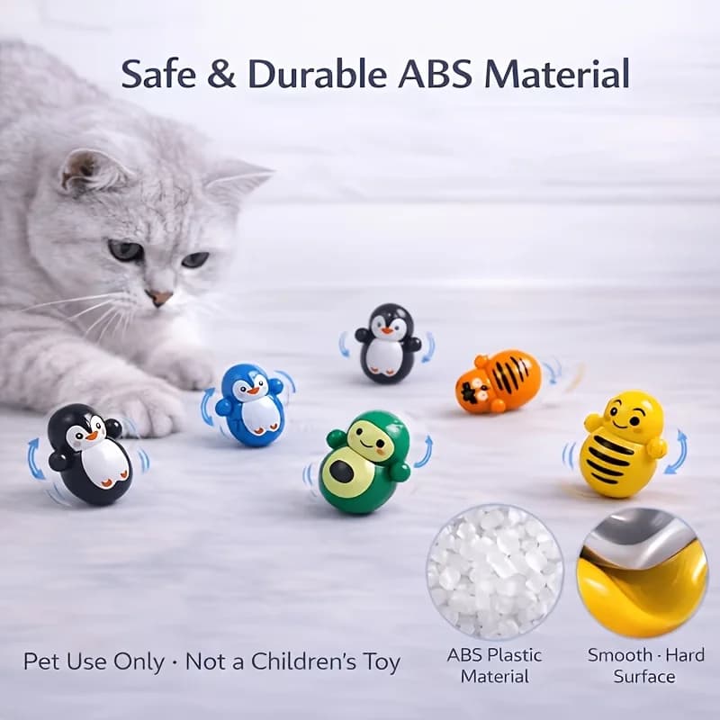 10 jouets roulants pour chat d'intérieur