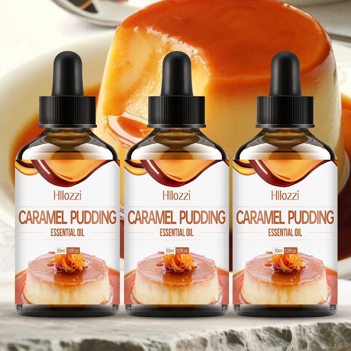 Huile de pouding caramel, parfum bonbon, hydratant longue durée, soin spécial pour l'hiver.