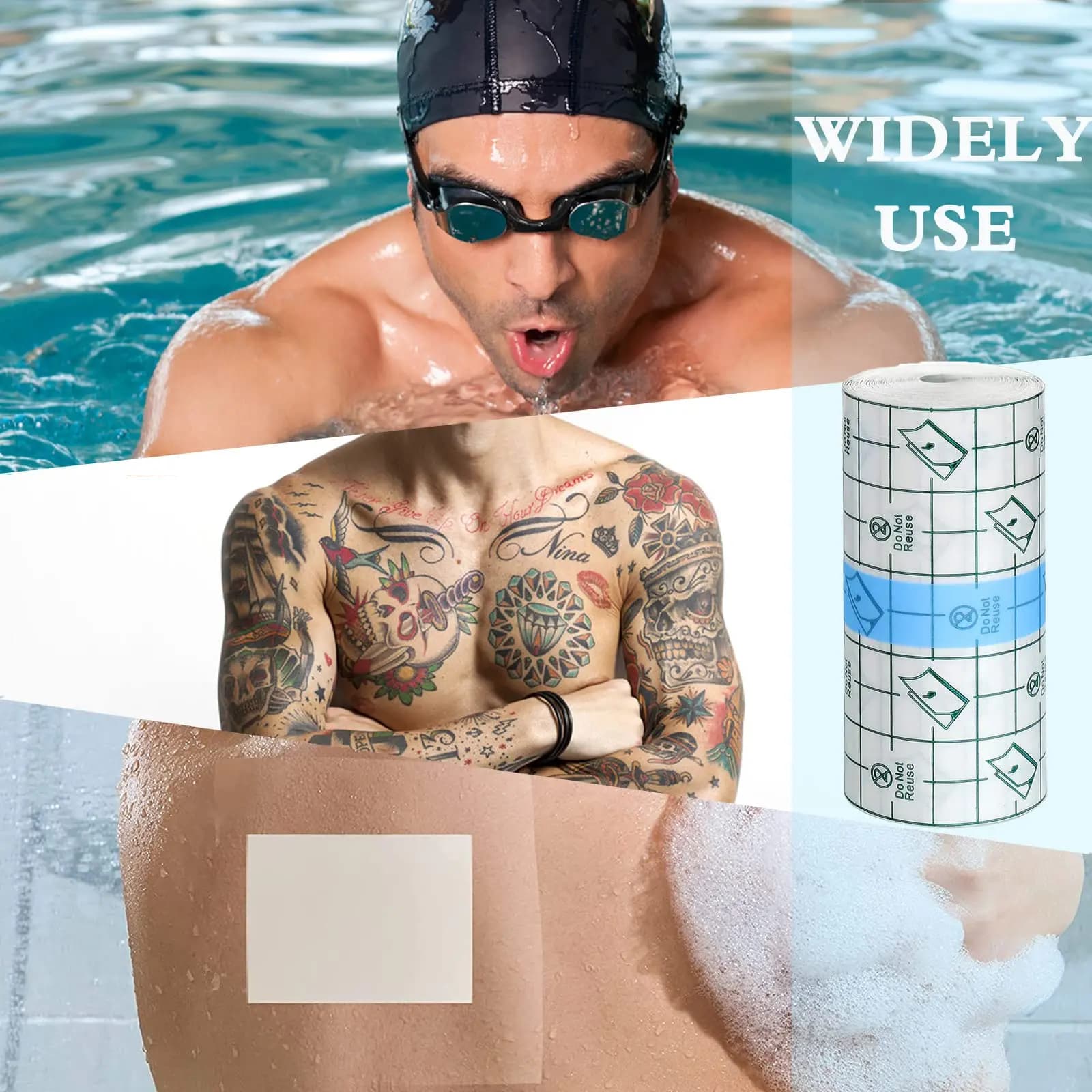 Bandage adhésif extensible imperméable