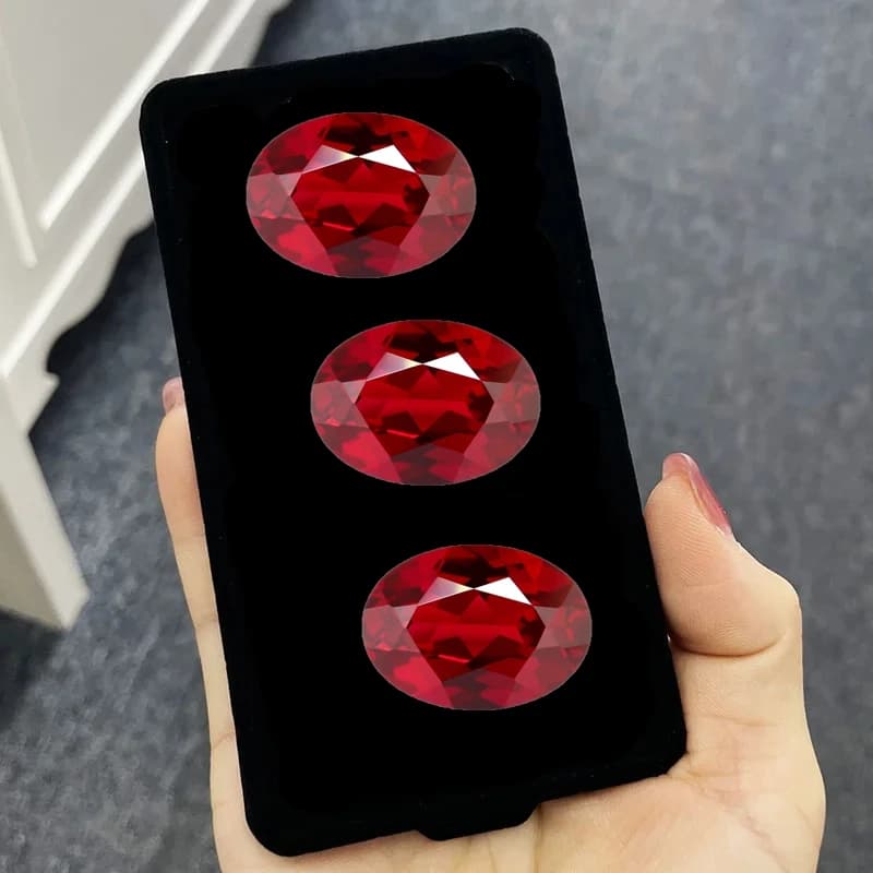 Belle pierre de rubis ovale facettée de 13x18,0 mm, 16,0 ct, testée au UV, pour la fabrication de bijoux, la collection ou la sertissage.