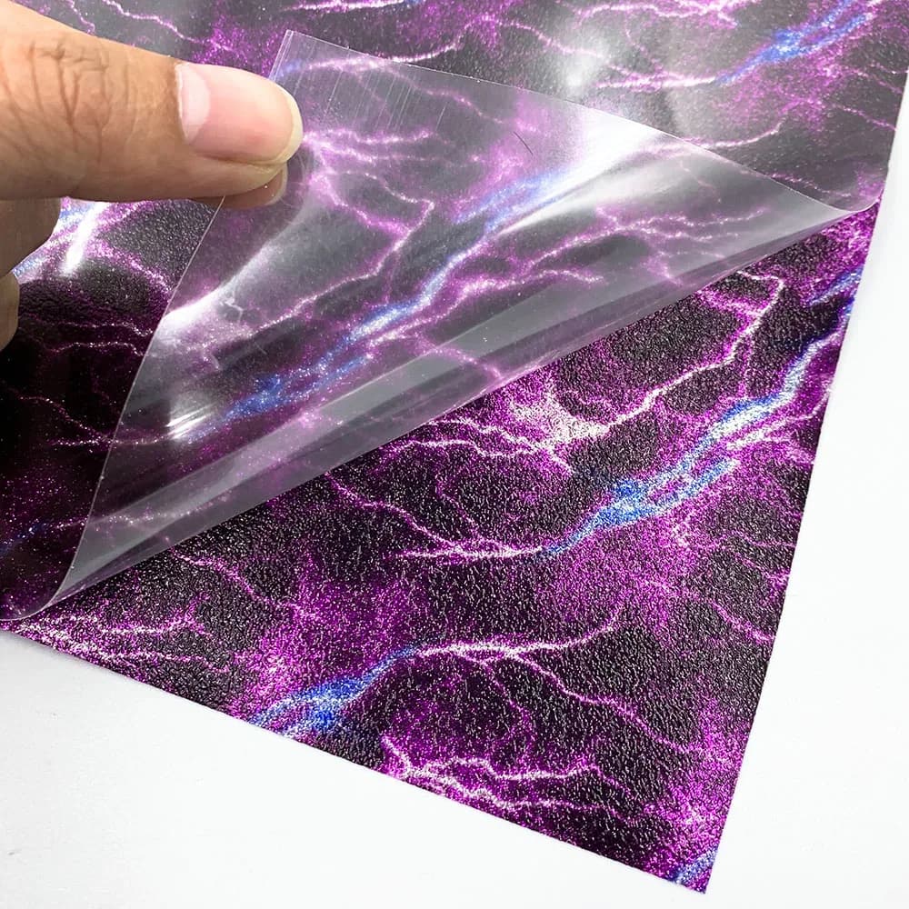 12 "x 10" nuages paillettes transfert de chaleur vinyle fer