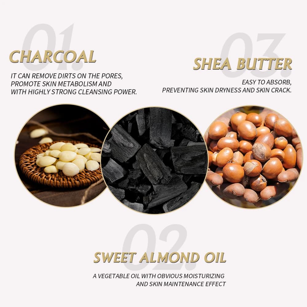AILKE Savon noir naturel africain pour le visage et le corps