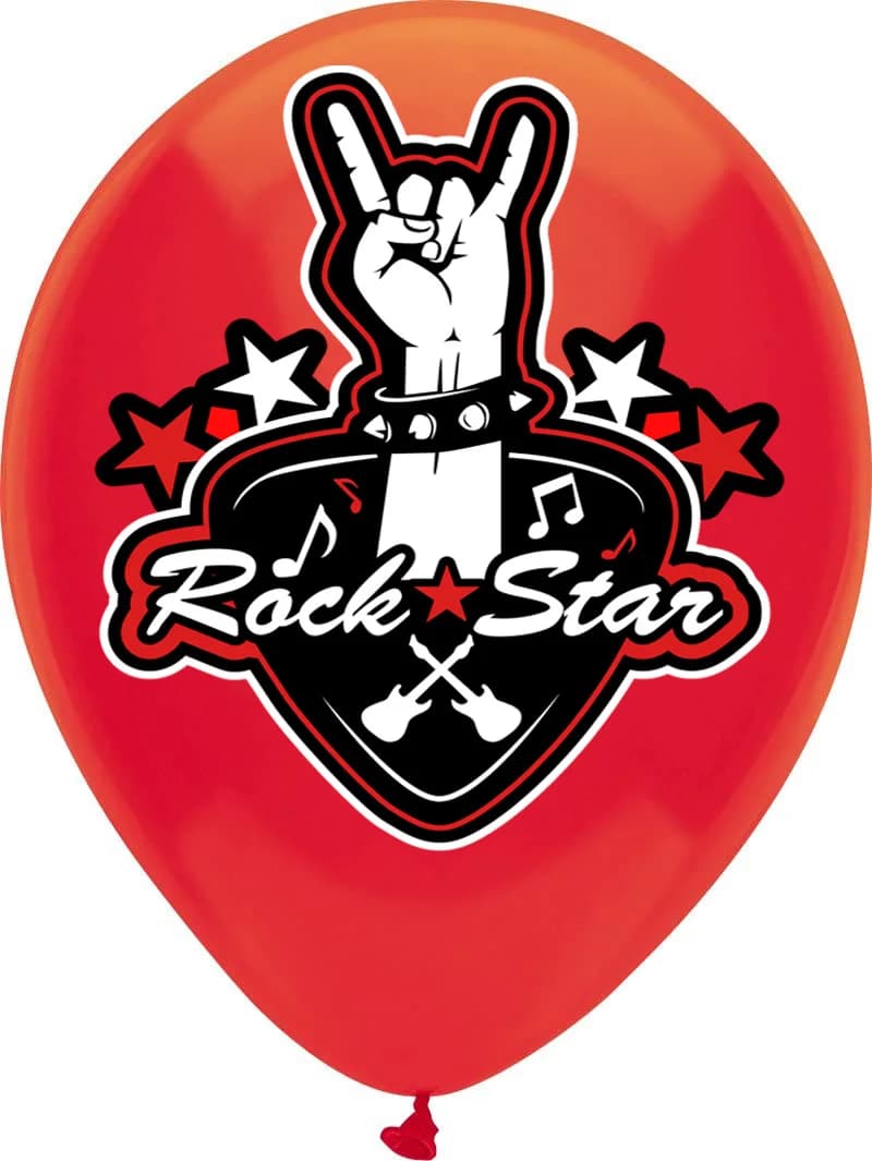 Ballons Rock and Roll en Latex