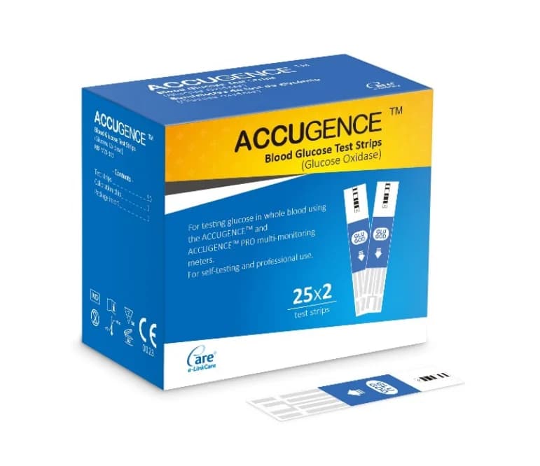 ACCUGENCE – système de mesure de régime Keto, cétone dans le sang, glycémie (GOD), dispositif de surveillance des gouttes et du diabète, remplacement uniquement des bandelettes de Test