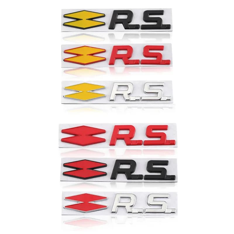 Autocollant de voiture avec Logo RS