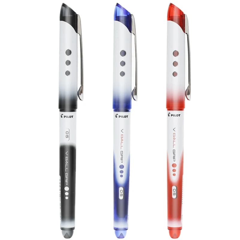 Stylo à bille pilote 0.5mm, stylo à bille, écriture lisse, noir, bleu, rouge, fournitures scolaires et de bureau, papeterie Papeleria BLN-VBG5