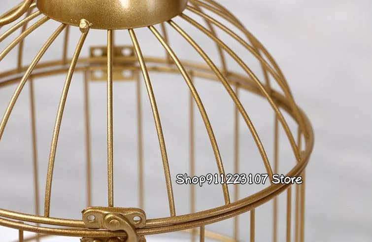 Cage à oiseaux en fer rétro européenne