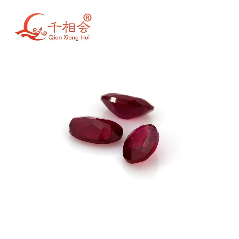 AdrenGem Charbon naturel, forme nar, document rouge, pierre précieuse pour bijoux de direction, 2x3mm