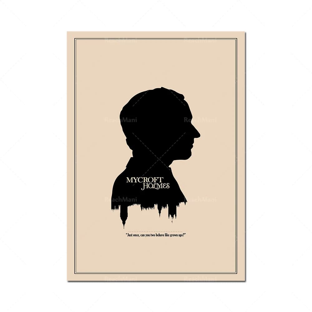 Minimalistes et estampes d'art de personnages de dessins animés