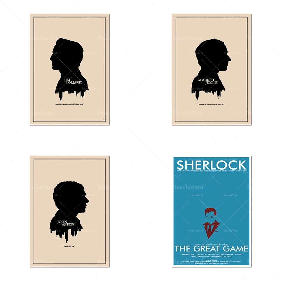 Minimalistes et estampes d'art de personnages de dessins animés