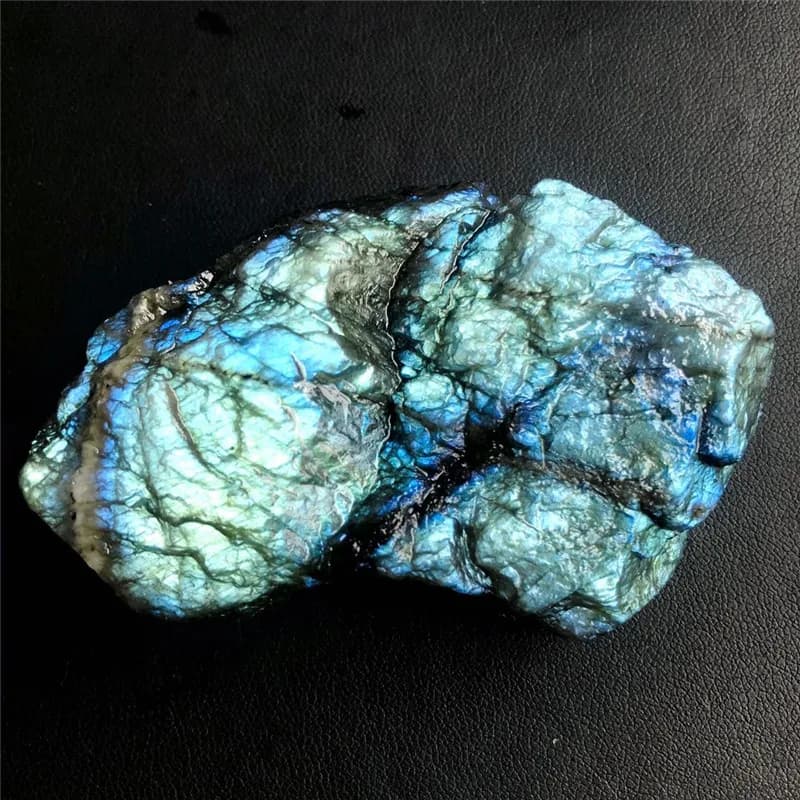 Pierre brute en cristal de Labradorite naturelle colorée, pierre de lune brute, pierre de guérison, artisanat de décoration