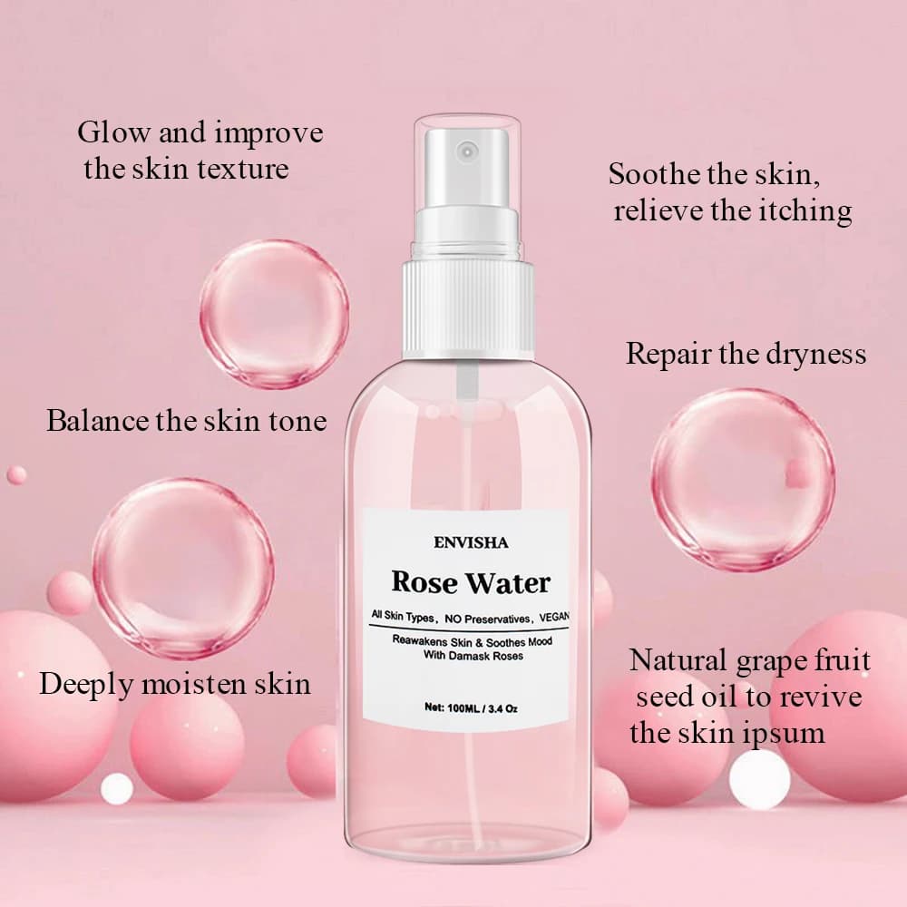 ENVISHA – eau de Rose pour le visage