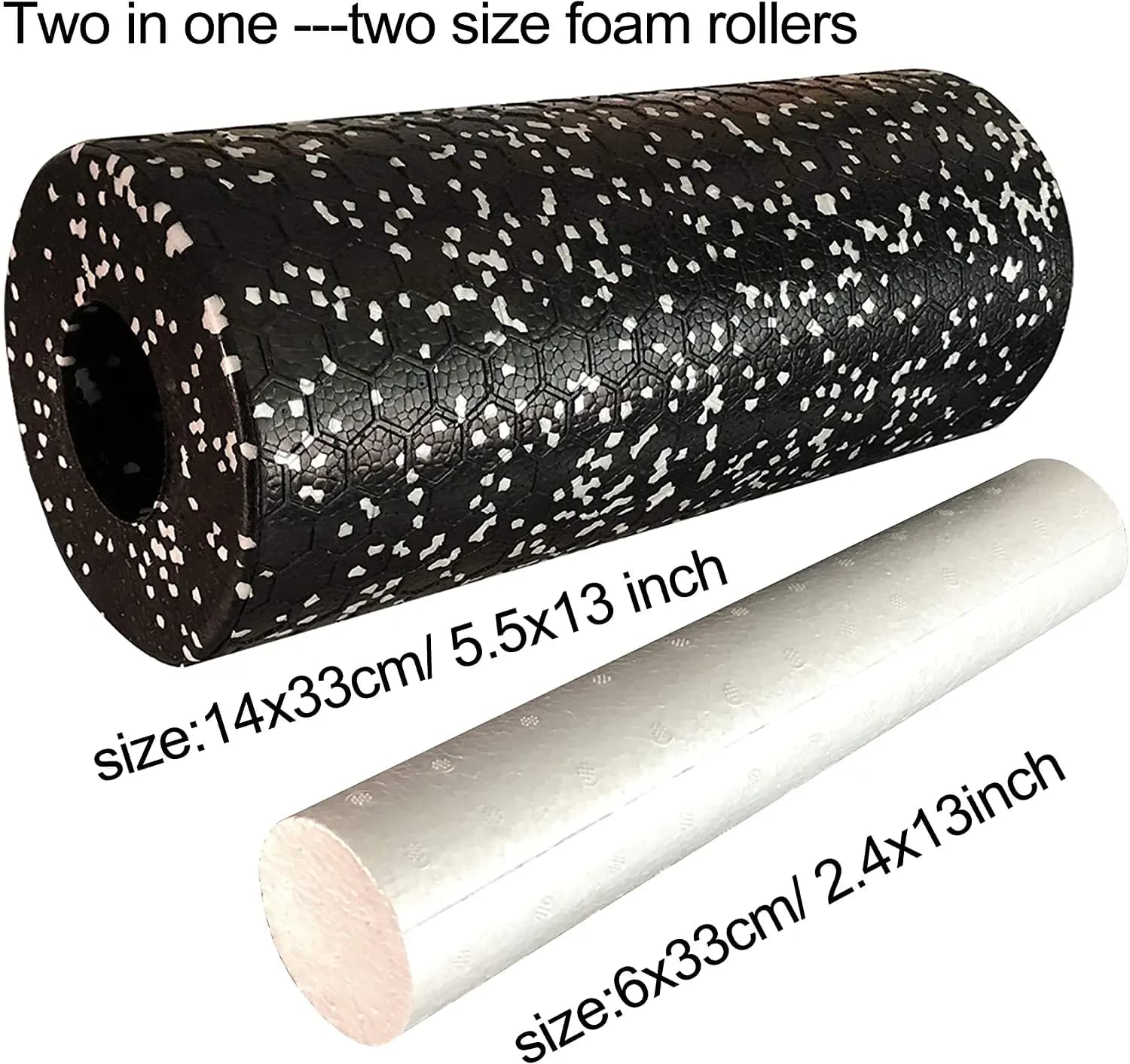 IkSet-Rouleau de Yoga en mousse EPP à haute densité, accessoire de massage et de relaxation pour exercices de fitness, de gymnastique et de nuit