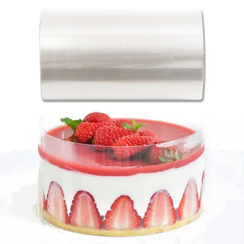 1 rouleau de Film Surround de gâteau Transparent