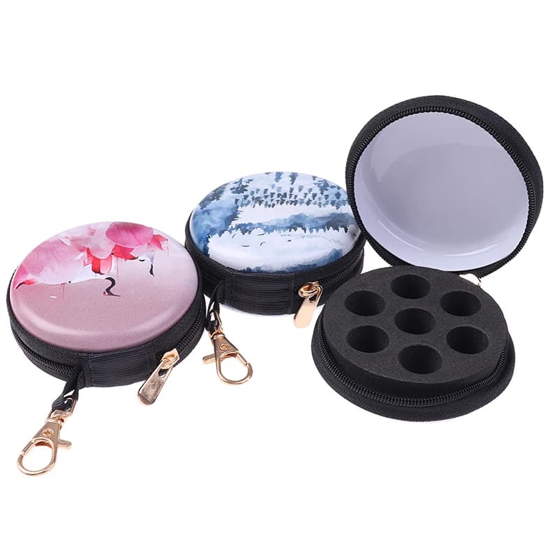 Sac de rangement portable pour vernis à ongles, étui à huiles essentielles, boîte à huiles essentielles, support de voyage, 6, 7/12 HI