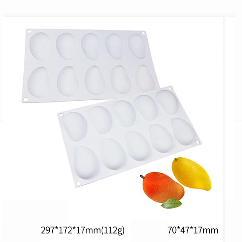 Moule à gâteau en Silicone, série ananas, poire, pêche, fruits, mangue, Orange, Mousse de cuisson, fraise, Dessert français, 1 pièces
