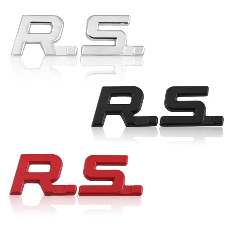 Autocollant de voiture avec Logo RS