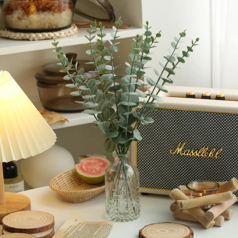 Fausses feuilles d'eucalyptus artificielles