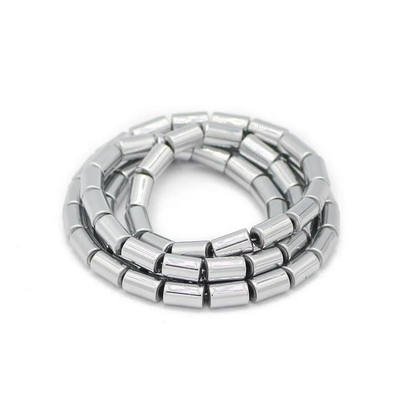 Perles Rondes en Pierre Naturelle Hématite Argentée pour Bijoux, Accessoires de 4/5/6/8mm, DIY