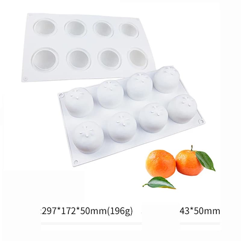 Moule à gâteau en Silicone, série ananas, poire, pêche, fruits, mangue, Orange, Mousse de cuisson, fraise, Dessert français, 1 pièces