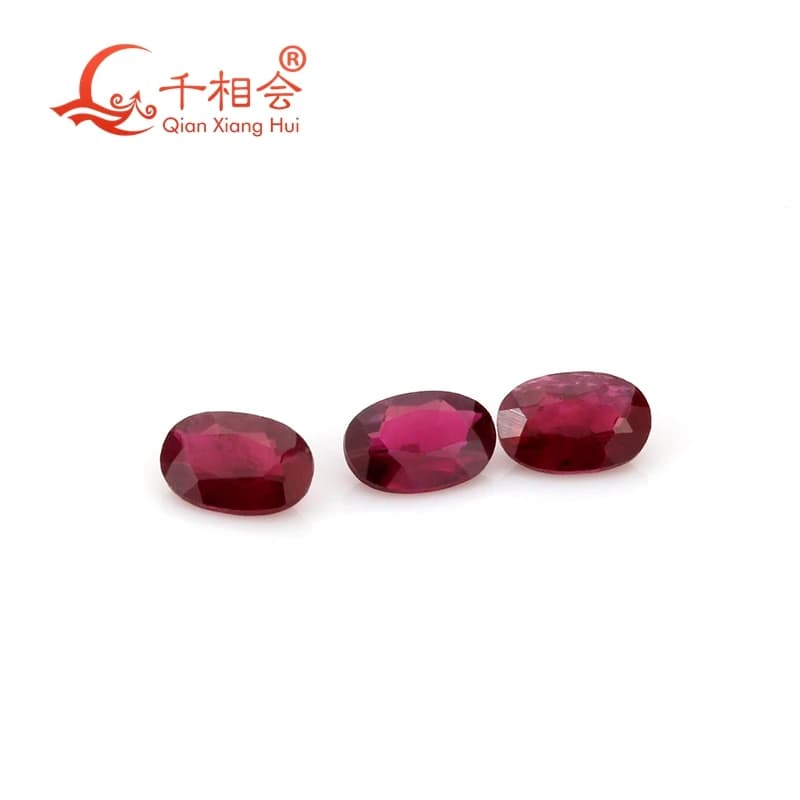 AdrenGem Charbon naturel, forme nar, document rouge, pierre précieuse pour bijoux de direction, 2x3mm