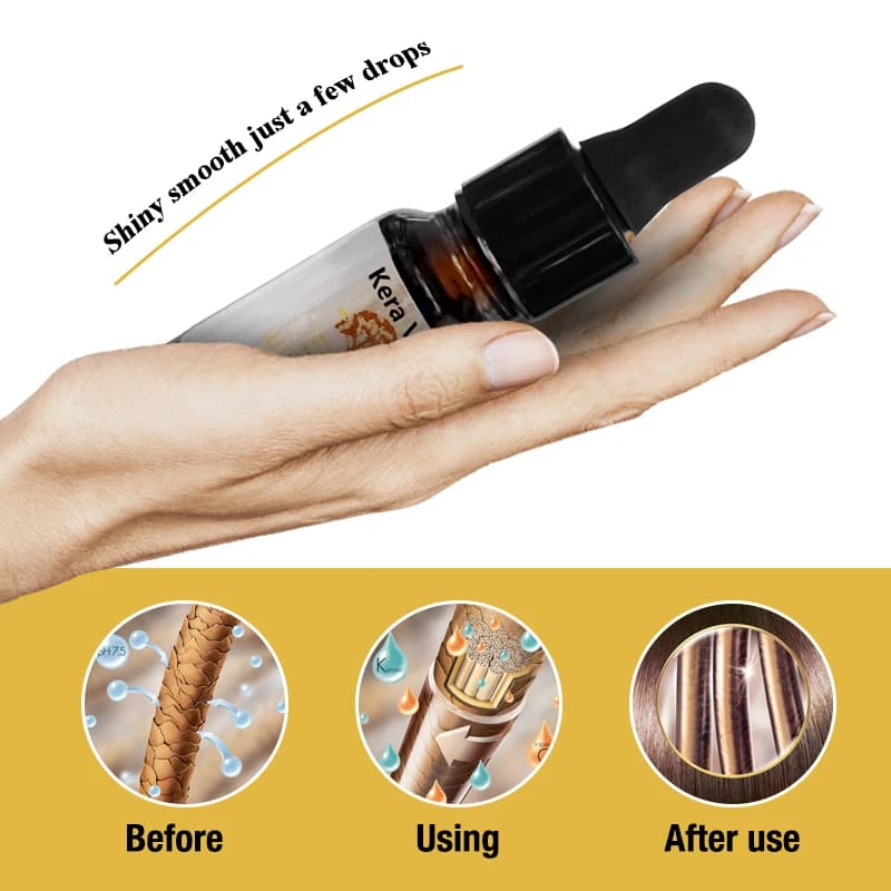 Huile d'argan marocaine pour cheveux et cuir chevelu, soin lissant, doux, endommagés, réparateurs, produits de traitement, 10ml