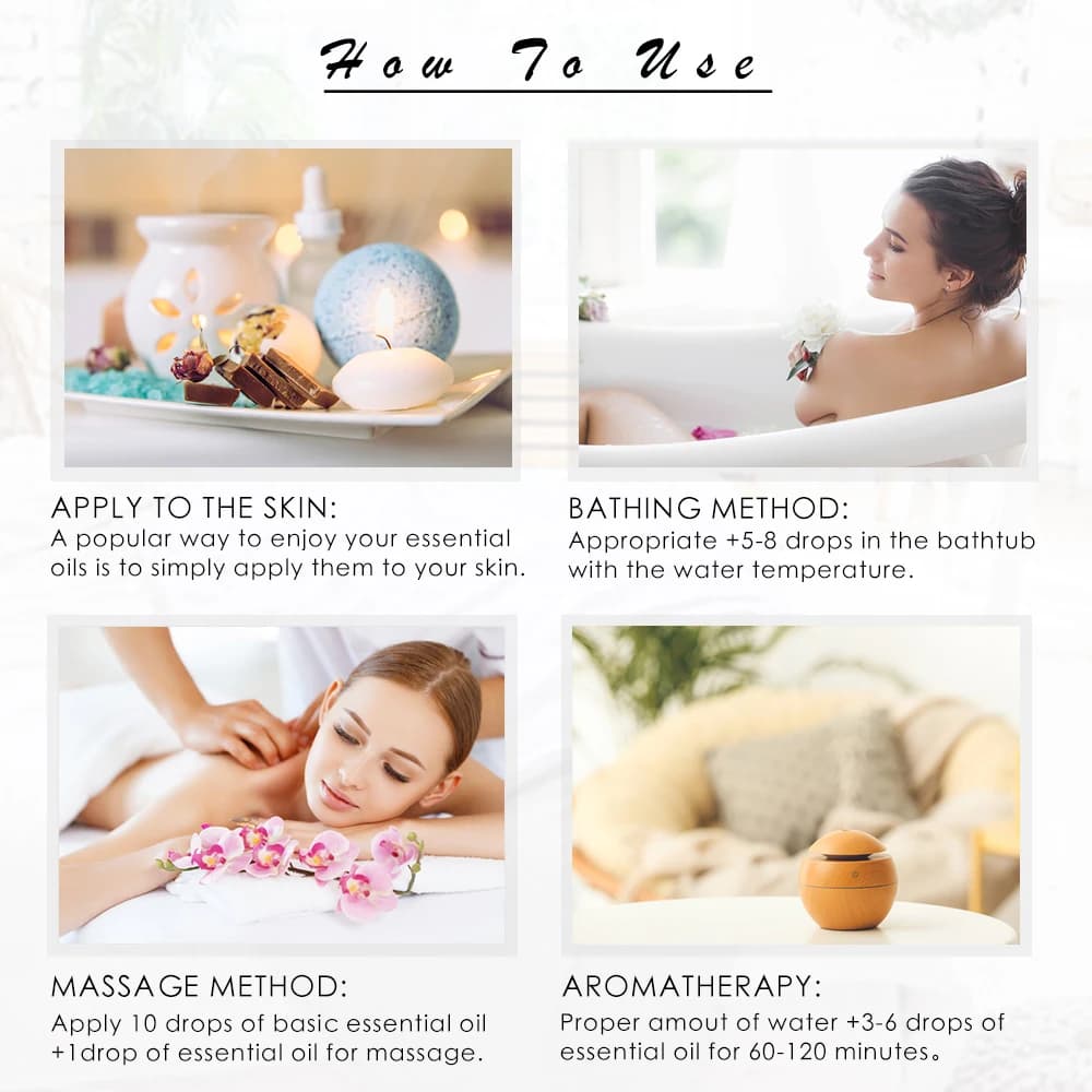 Huile essentielle de lavande 100 ml, huiles essentielles naturelles pures pour favoriser le sommeil, la relaxation, diffuseur d'arômes, huile aromatique, rose, bergamote, ylang ylang