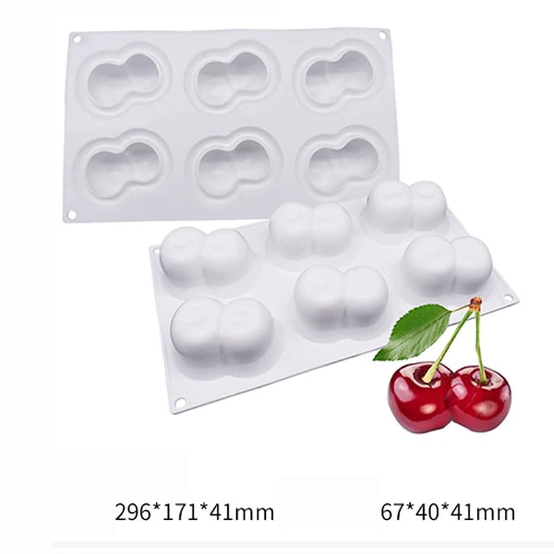 Moule à gâteau en Silicone, série ananas, poire, pêche, fruits, mangue, Orange, Mousse de cuisson, fraise, Dessert français, 1 pièces