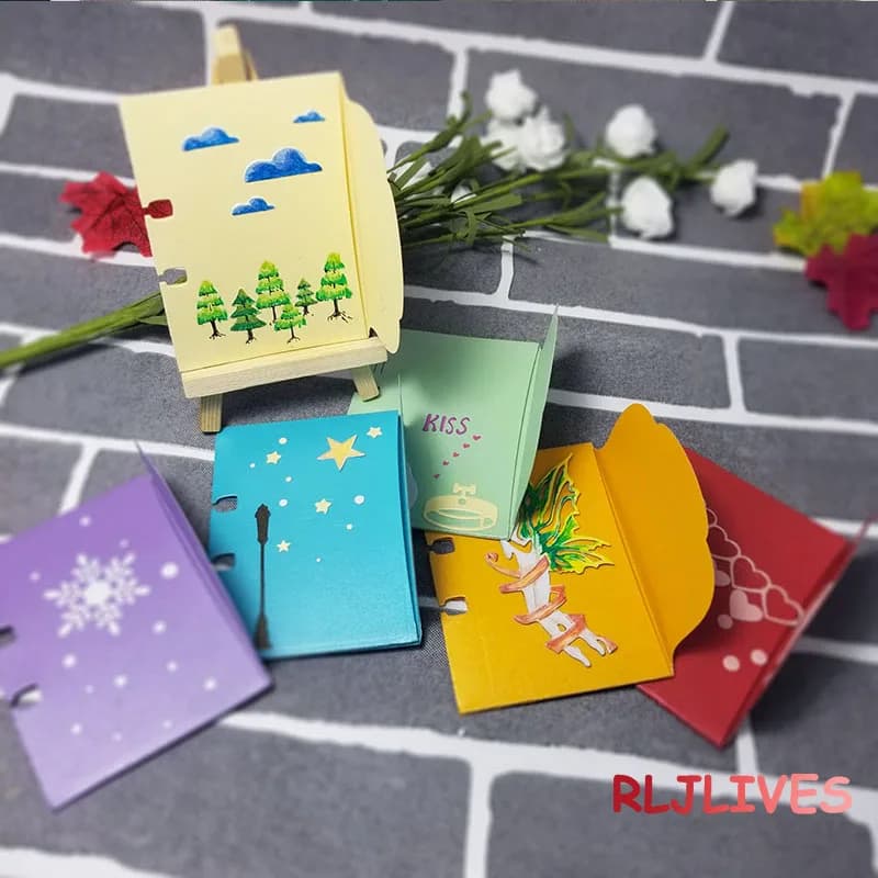 Enveloppe Memory Dex Rolodex Metal Cutting Dies, DIY Scrapbooking Card, Handmade Album, Manuel Stbbles, Paper Craft Decoration