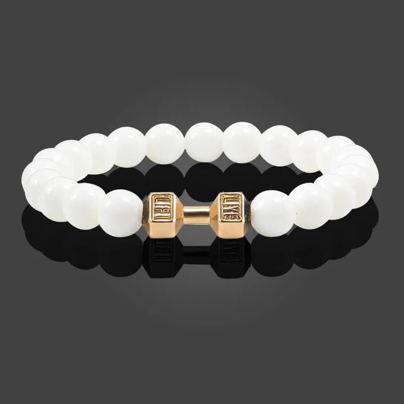 Bracelet en pierre volcanique naturelle pour hommes et femmes