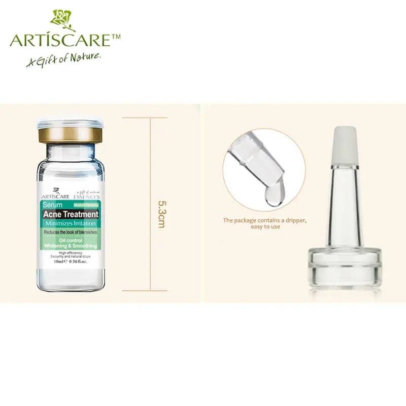 Sérum pour le visage ARTISCARE 3 pièces pour boutons contrôle du sébum hydratant soin