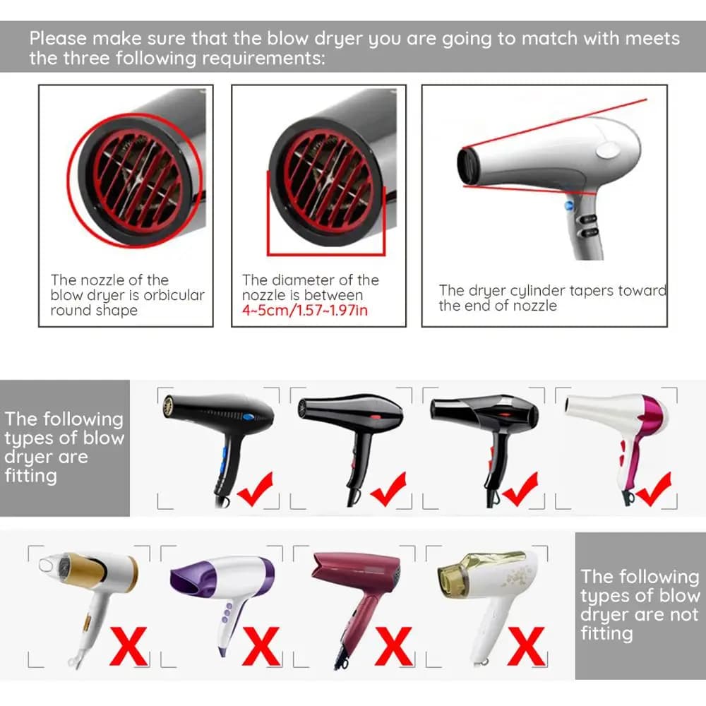Segbeauty-Diffuseur amélioré pour sèche-cheveux, sèche-cheveux à coupe ondulée bouclée, diffuseur sans frisottis pour salon de coiffure